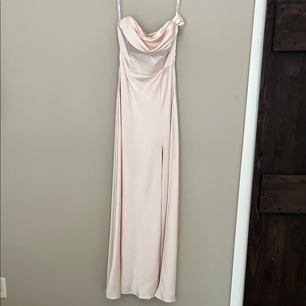 Birdy Grey Strapless Light Pink Dress